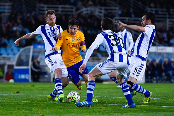 Messi sofreu mais uma vez e não saiu vencedor (Foto: David Ramos/Getty Images)