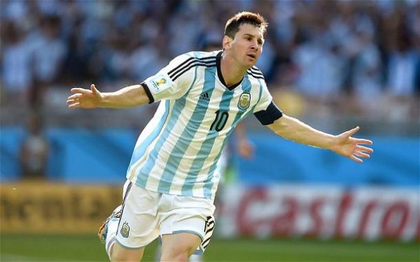 Lionel Messi celebra un gol