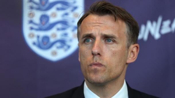 Phil Neville will have his first big test in a few days | Source: Bradley Ormesher-The Times