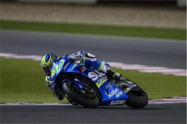 El dorsal 41 durante el GP de Qatar. Imagen: Suzuki.racing.com