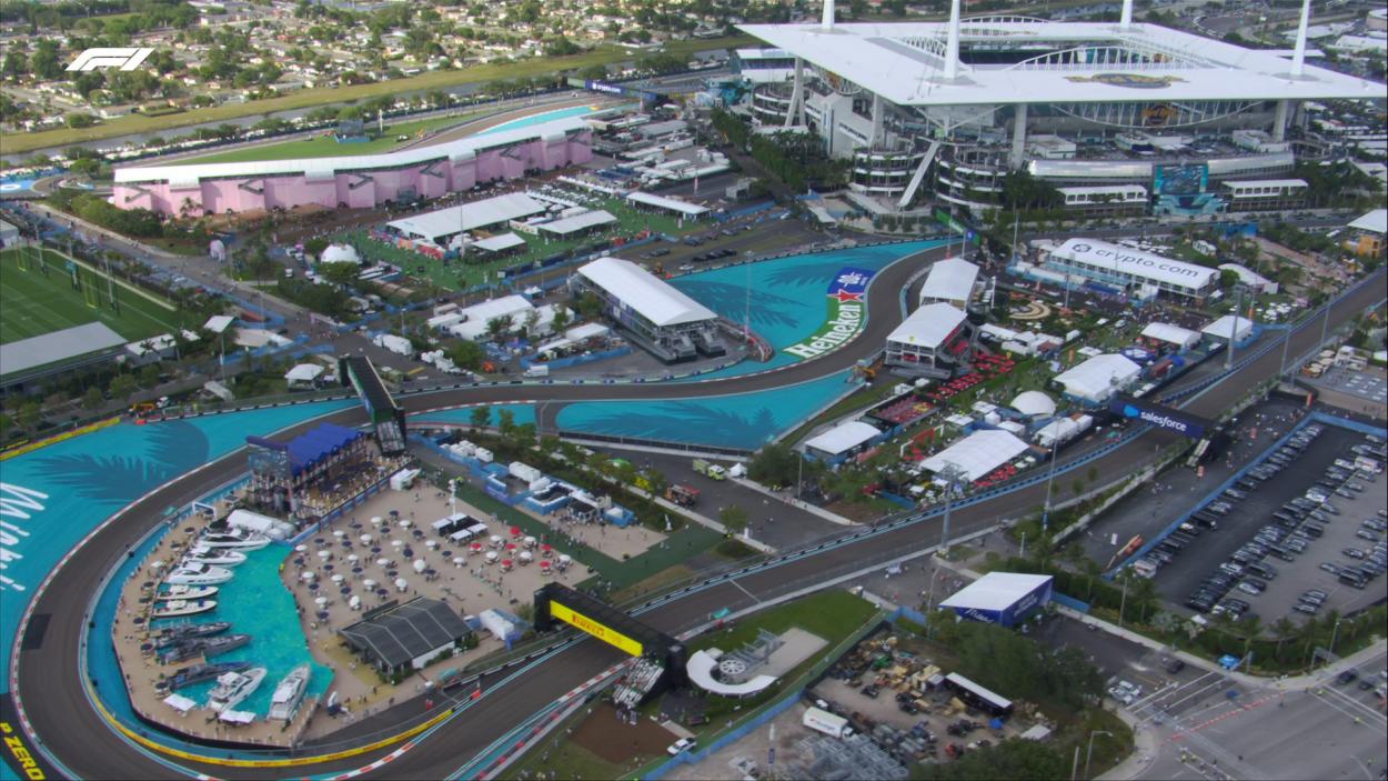 An aerial view of the Miami International Autodrome Photo source: formulaspy.com
