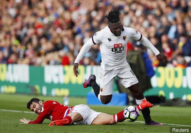 Isaac Success was handed his first start on Sunday (Photo: Reuters)