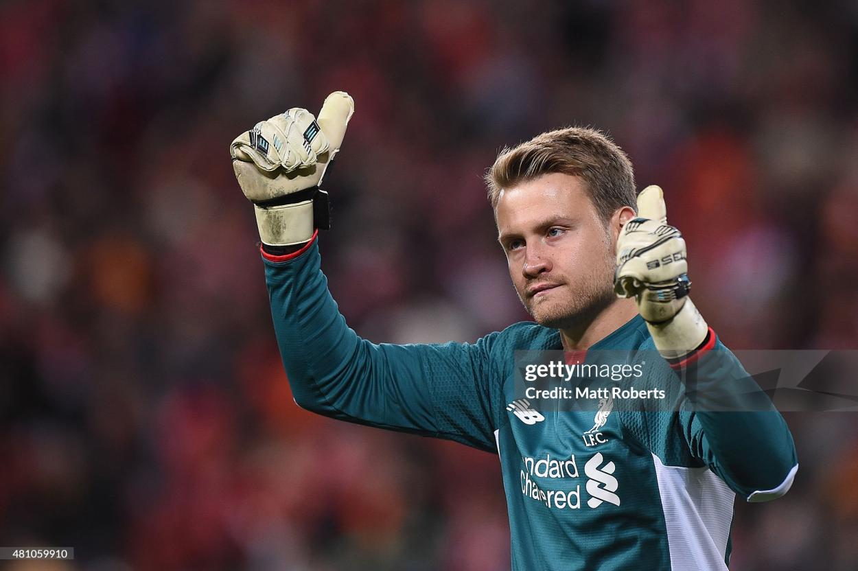 Mignolet in action during pre season 2015 - (Photo by Matt Roberts/Getty Images)