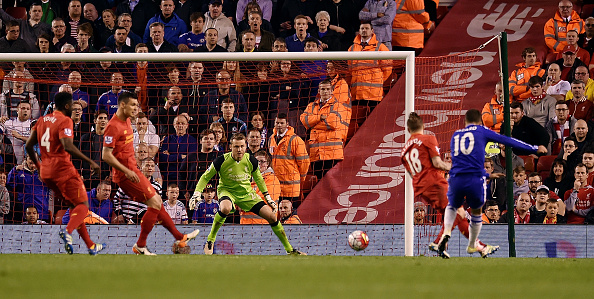 Mignolet made a number of crucial saves, including from compatriot Eden Hazard. (Picture: Getty Images)