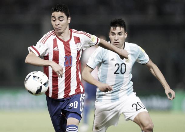 Almiron, one of the new breeds for the Paraguay national team. Photo: ABC Color