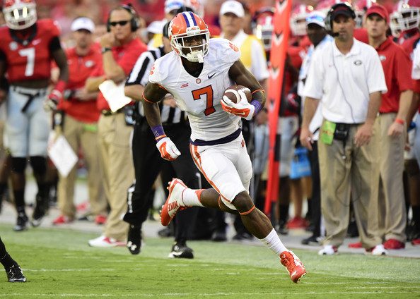Receiver Mike Williams may be the first Clemson Tiger taken in the upcoming draft / Scott Cunningham, Getty Images