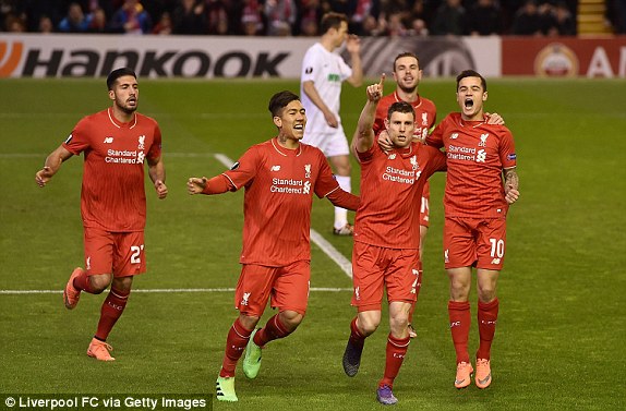 Milner celebrates the only goal of the game (photo: Getty Images)