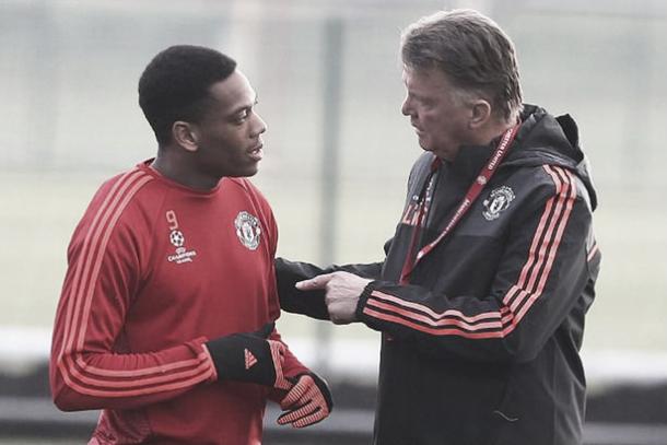 Martial credited former United manager Louis Van Gaal with his development (Source:Mirror)