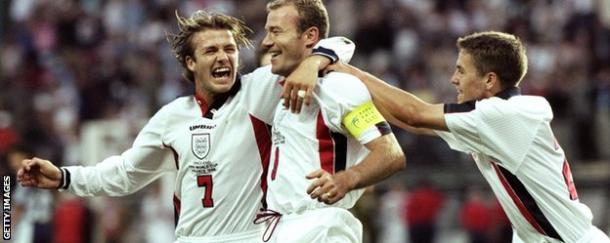 Beckham, Shearer y Owen con la selección de Inglaterra | Foto: Getty Images