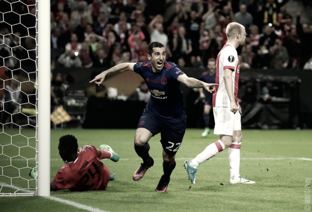 Mkhitaryan celebra el gol anotado en Solna | Foto: Manchester United