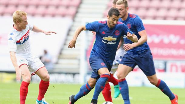 Mkhitaryan was impressive on his United debut versus Wigan | Photo: Getty