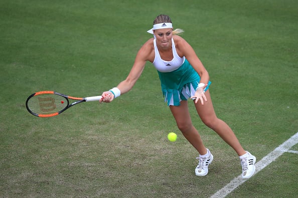 Mladenovic's level of tennis improved in the second set (Photo by Mike Egerton / PA)