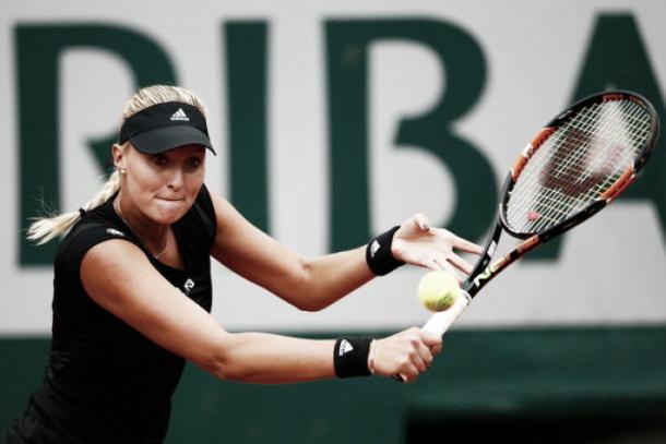One of the best performances on a singles court from Mladenovic this season so far. Photo: Getty