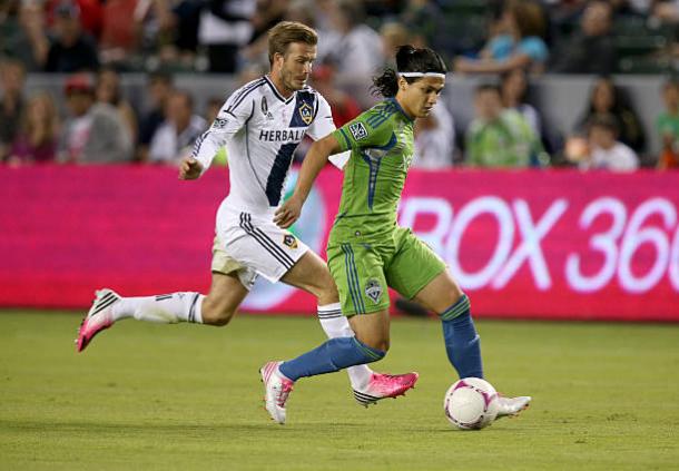 Fredy Montero in action with the Seattle Sounders. | Photo: Stephen Dunn/Getty Images