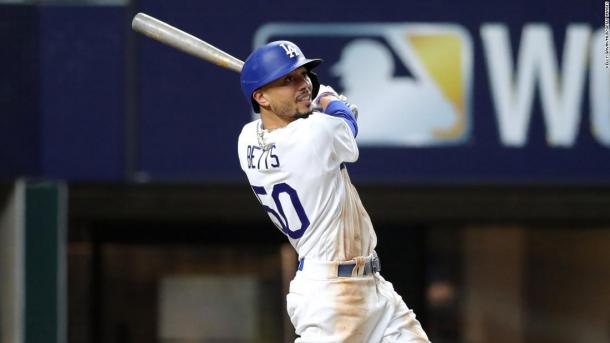 Betts had an incredible Game 1 at the plate and in the field/Photo: Kelly Gavin/Getty Images