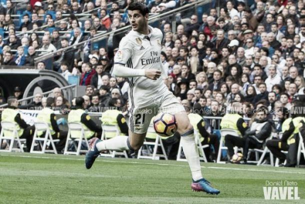 Álvaro Morata, en uno de sus últimos partidos como jugador blanco | Foto: VAVEL