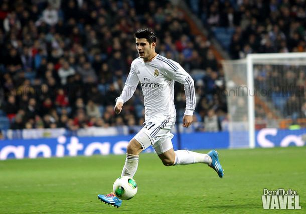 ​ Álvaro Morata en un partido con el Real Madrid en la temporada 2013/2014 | Foto: Dani Mullor (VAVEL España)​ ​