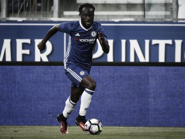 Moses en un partido con el Chelsea. Foto: Getty Images.