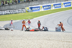 Crash involving Bautista, Baz and Miller at Turn  1 of Mugello - www.motorsport.com