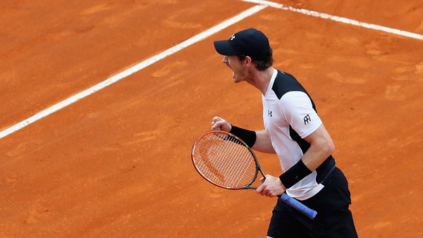The win was Murray's first ever over Novak Djokovic on clay (Source: BBC Tennis on Twitter) 