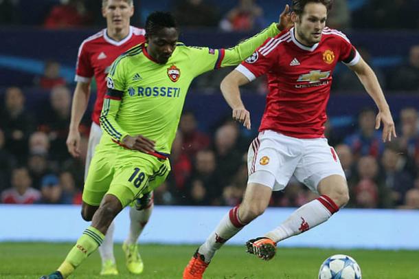 Musa in action against Manchester United in last season's Champions League competiton | Photo: Getty