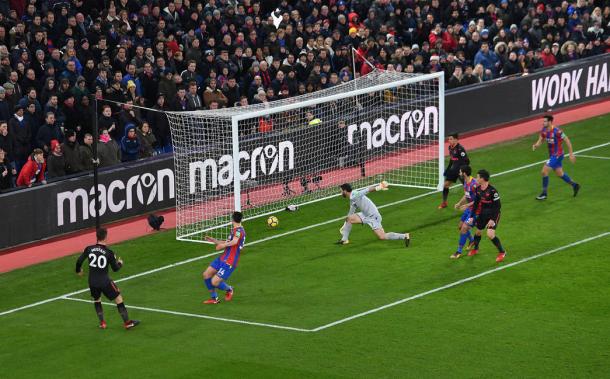 Mustafi anota un gol en Selhurst Park | Fotografía: Arsenal