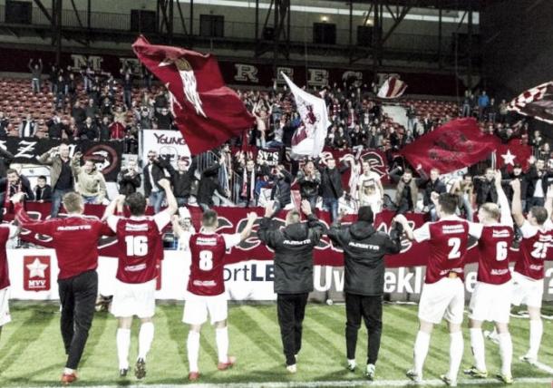 Afición del MVV en un partido de liga   Foto: MVV.nl