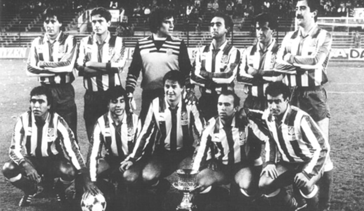 Alineación campeona de la Supercopa 1985/ Foto: Club Atlético de Madrid 