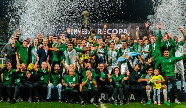 Atlético Nacional es el único equipo colombiano en ganar la Recopa Sudamericana. | Foto: AFP