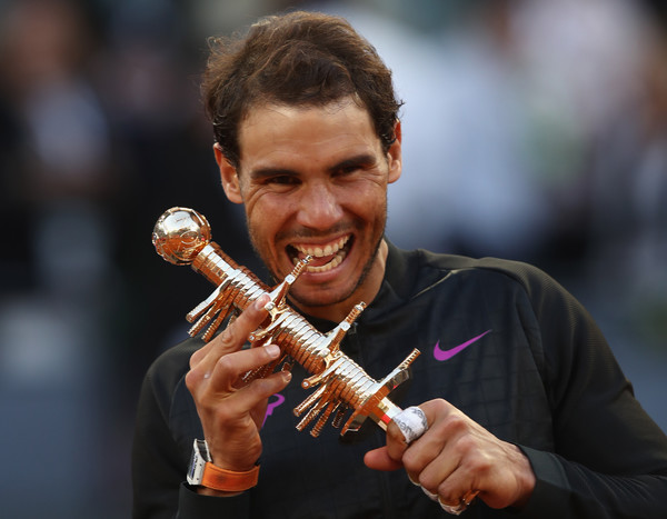 The fourth seed's fifth triumph in Madrid was his record-equalling 30th Masters 1000 title (Photo by Julian Finney / Getty Images)