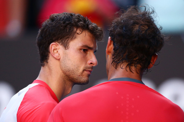 Nadal and Dimitrov's only Slam meeting was at the Australian Open in 2014 (Photo by Matt King / Getty Images)