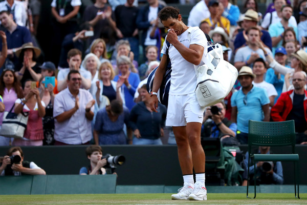 Nadal suffered more heartache at Wimbledon but it was his best performance at SW19 in a long while (Photo by Michael Steele / Getty)