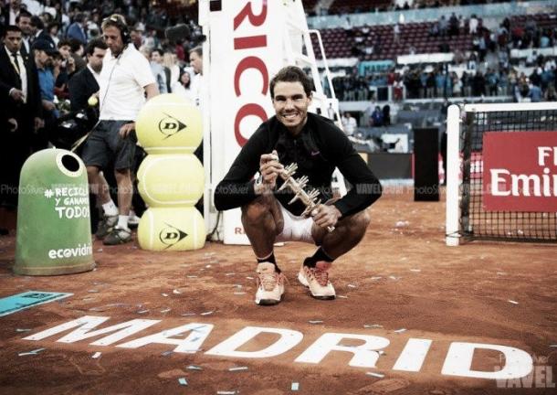 Tenista da Espanha celebra mais um título/ Foto: VAVEL Espanha