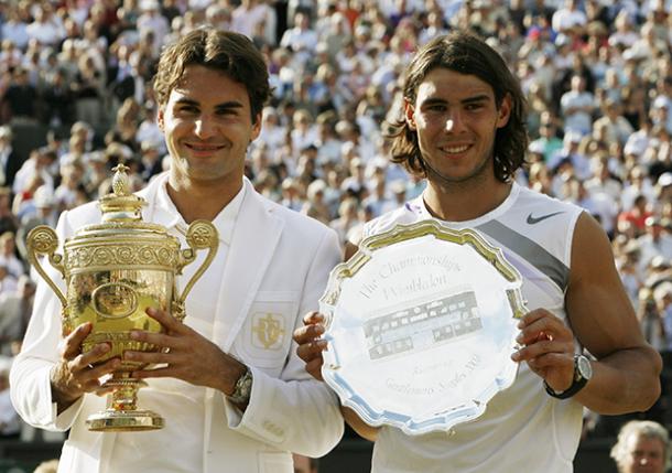 Federer e Nadal nel 2007. Fonte: Tennis.com