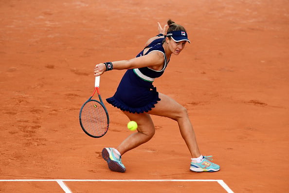 Argentina's world number 131, Nadia Podoroska, in action at the French Open (Shaun Botterill/Getty Images)