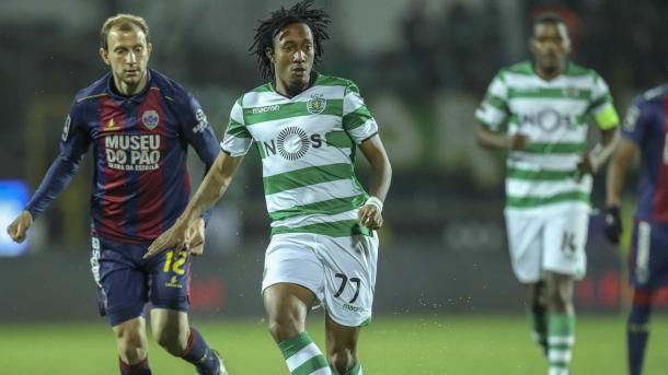 Gelson Martins fue uno de los jugadores que más lo intentó | Foto: Sporting CP