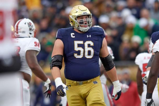 Quenton Nelson is a rare guard prospect who will test team's resolve around taking an interior lineman top 10 | Robin Alam, Icon Sportswire via Getty Images