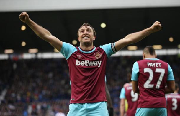 Captain fantastic, Nobles celebrates his second goal. Source: newsoneplace.com