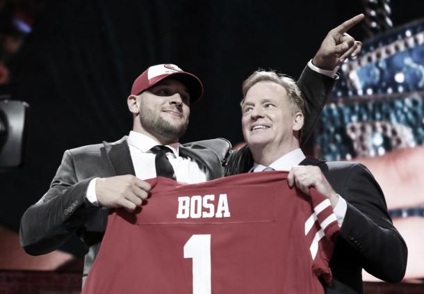 Nick Bosa seleccionado por los San Francisco 49ers (foto NFL.com)