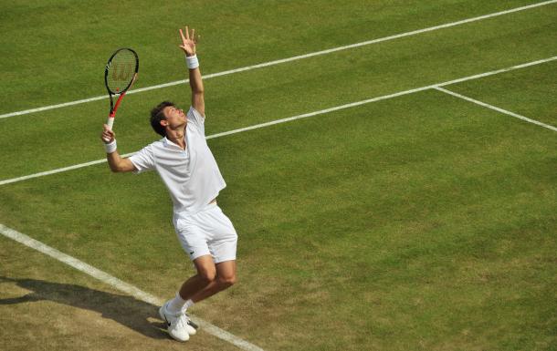 Nicolas Mahut en Wimbledon. Foto: zimbio