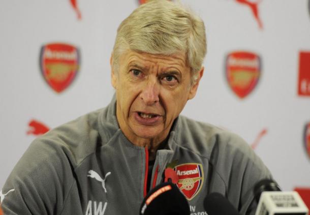 Wenger in conferenza stampa. | Foto: thesun.co.uk