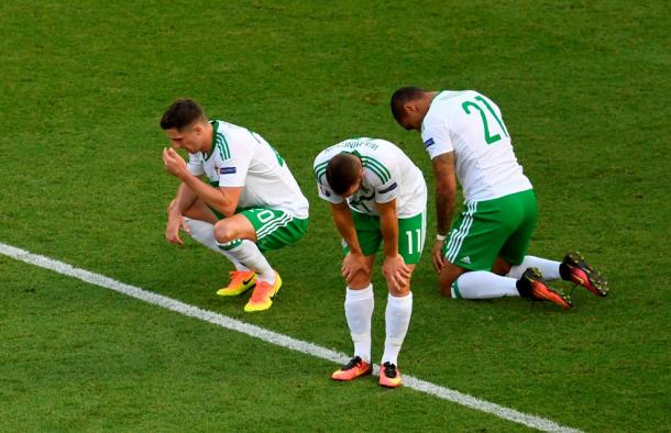 La delusione dell'Irlanda a fine gara - Foto Uefa.com