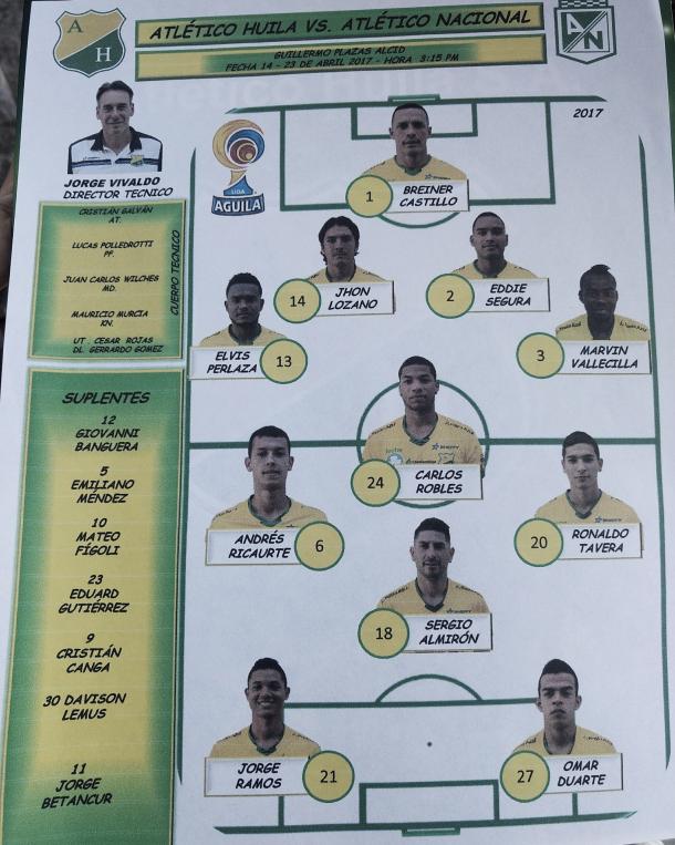 Foto: Atlético Huila Oficial