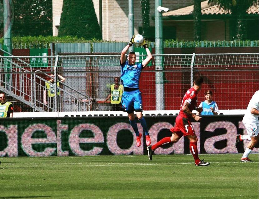 Noppert foi rebaixado para a terceira divisão com o Foggia em 2019-20 (Foto: Arquivo pessoal)