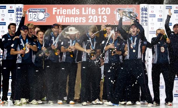 Northants celebrate winning finals day in 2013 | Photo: Getty