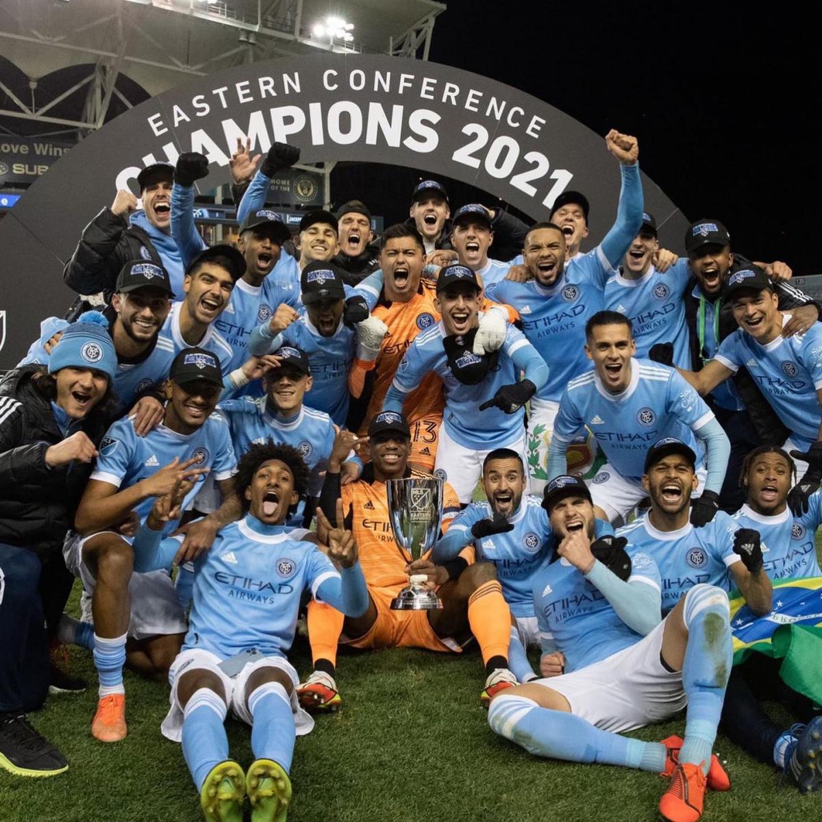 New York City celebrating the conference championship/Image:NYCFC