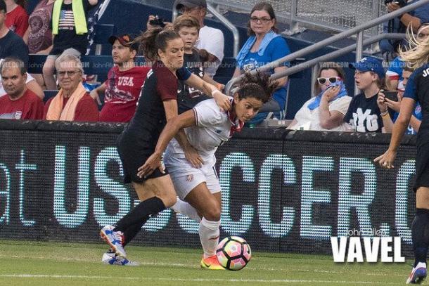 Kelley O'Hara can earn her 100th cap with her next appearance | Source: John Allen - VAVEL USA