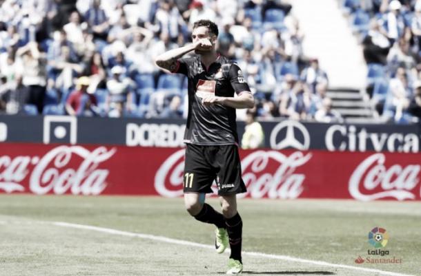 Baptistao celebrando un tanto esta temporada. | Foto: LaLiga