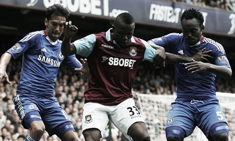 Obinna spent the 2010/11 season on loan at West Ham United, scoring three goals in 25 appearances. (Photo: The Guardian)