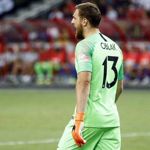 Semana a semana, Oblak tiene protagonismo. Fuente: Atlético de M.